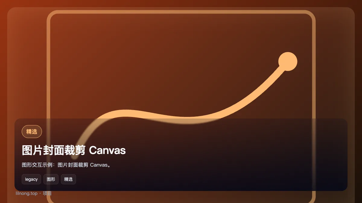 图片封面裁剪 Canvas