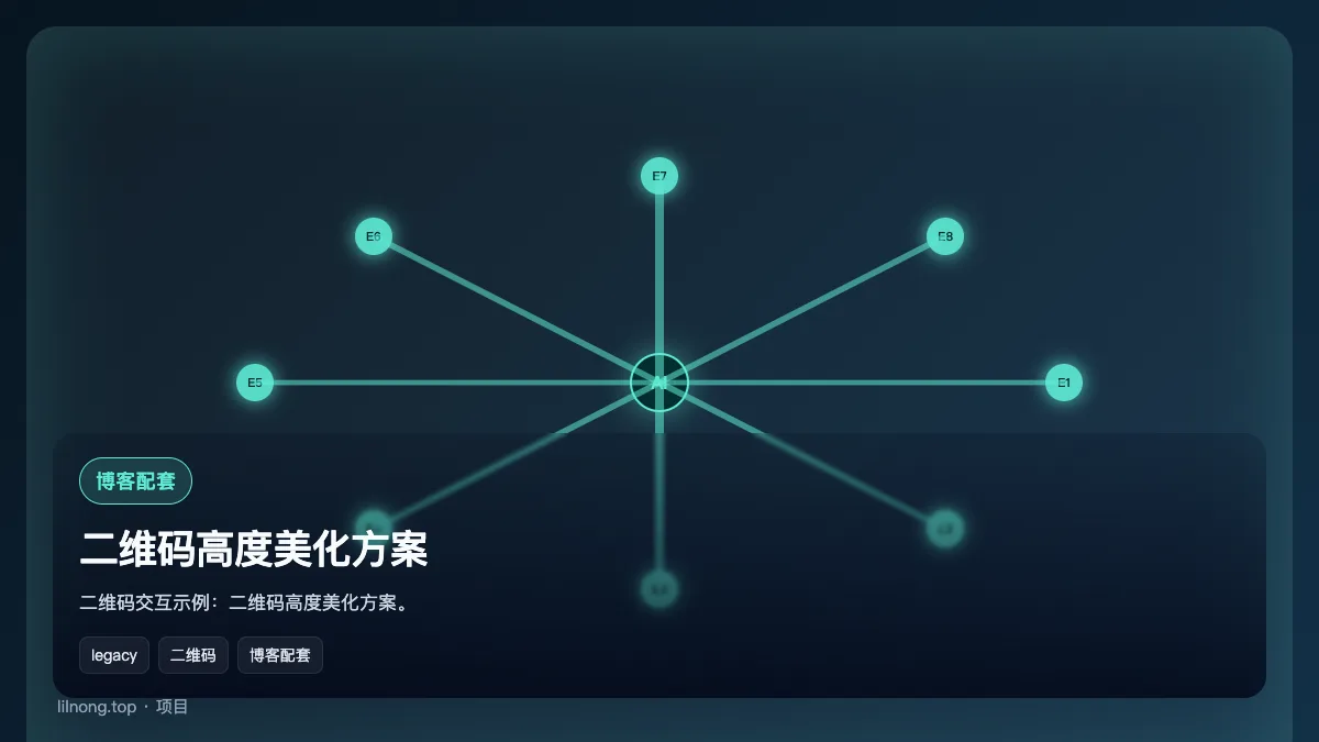 二维码高度美化方案
